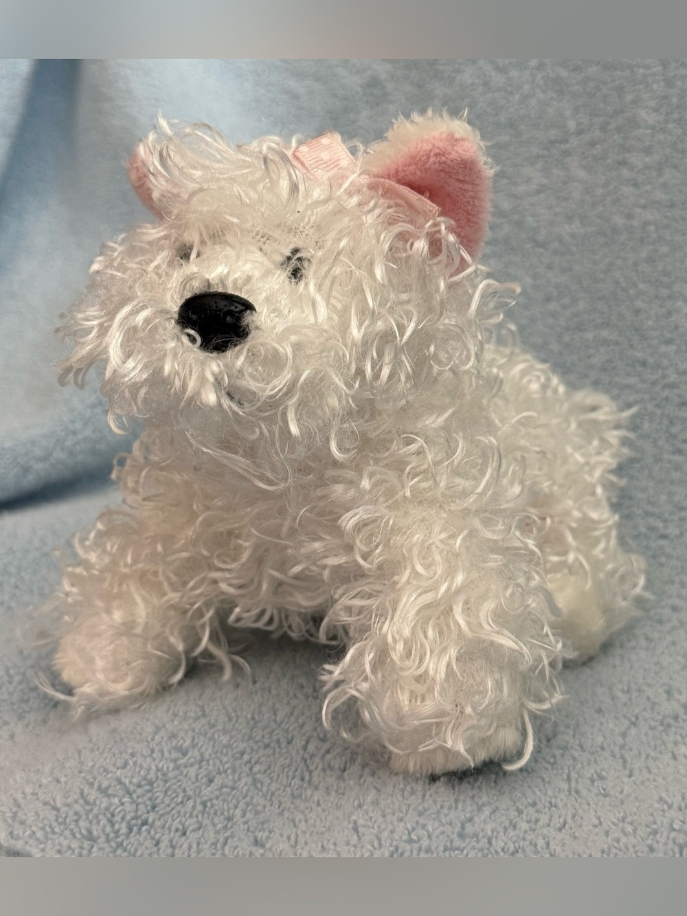 Ganz Webkinz White Terrier Dog Plush Stuffed Animal Lil’ Kinz